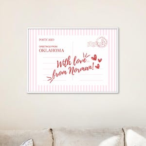 Norman Oklahoma Wall Print/University of Oklahoma/Dorm Decor/Digital Download