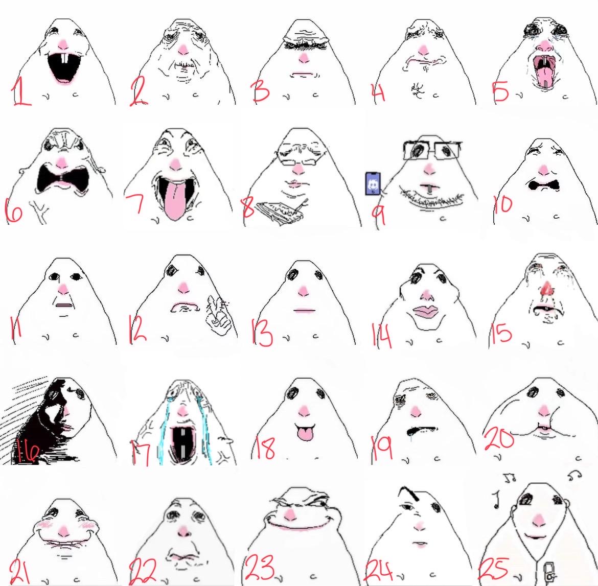 Hamster Meme By Almarts27 Glossy waterproof Stickers VERSION 1 Etsy