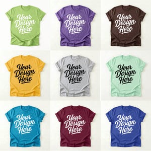 MEGA Gildan Mockup Bundle | 400+ Gildan T-Shirt Mockups | 150+ Shirt Colors | Complete POD Seller Starter Kit | Digital Download image 3