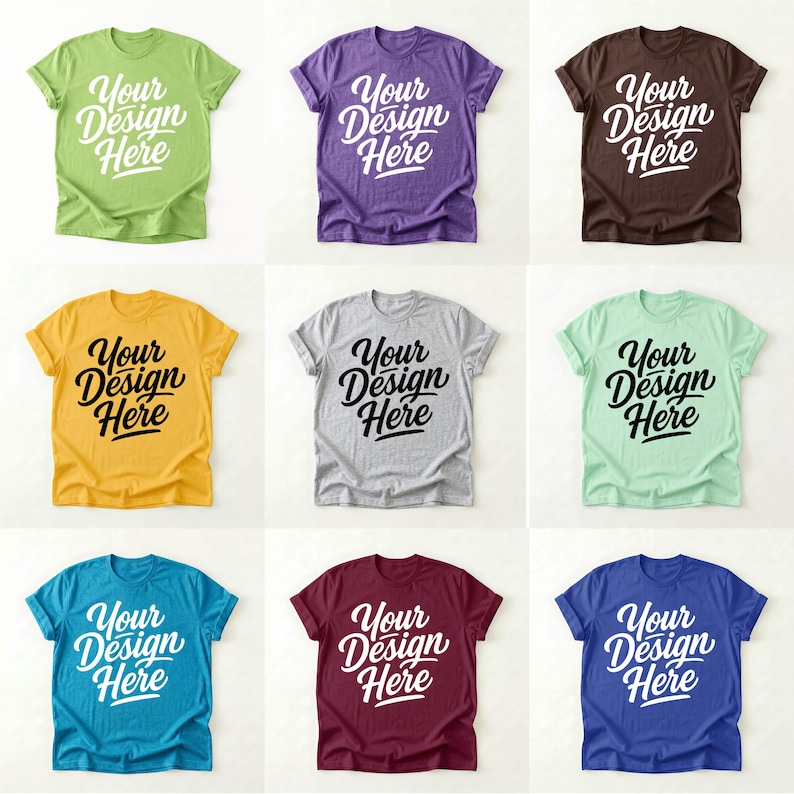 MEGA Gildan Mockup Bundle | 400+ Gildan T-Shirt Mockups | 150+ Shirt Colors | Complete POD Seller Starter Kit | Digital Download image 3