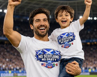 No Scotland No Party 2026 PNG | Scotland Football Fan Design | Scotland Supporter Sublimation PNG Digital Download