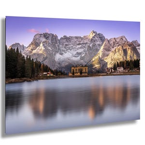 Lago Misurina Sunrise Reflections – Dolomites Italy Landscape Fine Art Print