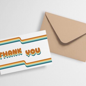 Cartão de agradecimento incrível – Design divertido e colorido – Download digital