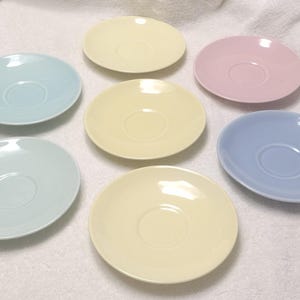 Lu-Ray Pastels Saucers - 6 inch - Various Colors