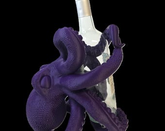 3D Printed Octopus Wine Bottle Holder