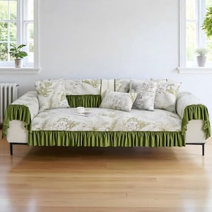 Quilted Polyester Sofa Slipcover: Pet Proof Couch Cover, Easy Care