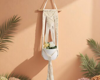 Handmade Macrame Plant Hanger: Boho Home & Garden Decor
