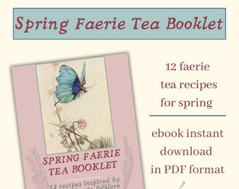 Lente Faerie Thee Receptenboekje van The Herbology Faerie | Kruidenthee Recept eBook | Feeënfolklore | 12 theerecepten PDF | Seizoensthee DIY