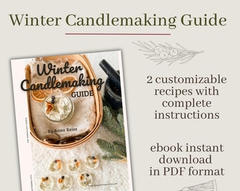 Winter Candlemaking Guide by The Herbology Faerie | Herbal Candle Making Recipe eBook | candles for winter in PDF |  Seasonal Crafts DIY