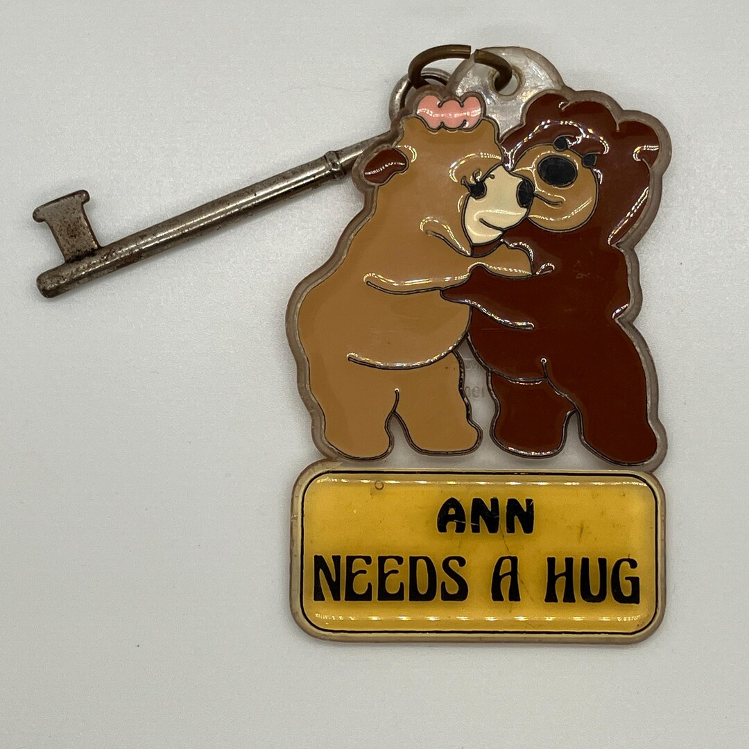 Coming in for a Bear Hug - VTG Ann Needs a Hug Keychain With Skeleton ...