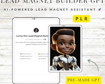 Kundenspezifische Blei Magnet Kreative Ai Assistent | Benutzerdefinierte GPT | ChatGPT | PLR | MMR | Für Sie getan | Sofortdownload | Ai Chatbot | Digitaler Download