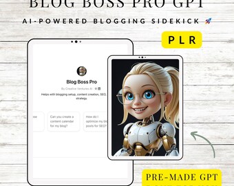 PLR | MMR Blog Boss Pro KI-Assistent | Benutzerdefinierte GPT | ChatGPT | Für Sie getan | Sofortdownload | Ai Chatbot | Digitaler Download