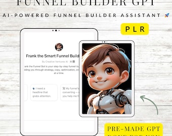 PLR | MMR Benutzerdefinierte Trichter-Generator Ai Assistent | Benutzerdefinierte GPT | ChatGPT | Für Sie getan | Sofortdownload | Ai Chatbot | Digitaler Download
