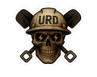 URD | Skull and Shovels Stickers | Underground Tech | Lighting Eyes