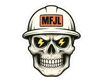 MFJL Hard Hat Skull - Sticker