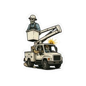 Skeleton Crew Sticker | Lineman