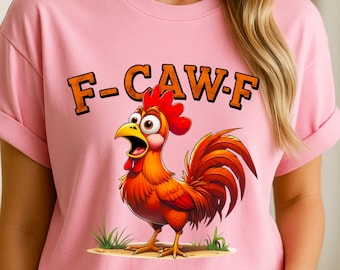 Funny Rooster PNG: Cartoon Farm Animal Clipart (Digital Download)
