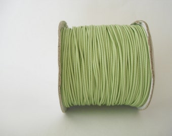 Wax Cord Korea Waxed Polyester Cords Green Yellow 1mm Stringing Macrame Supply- 30 ft.(WKC-117)