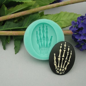 Silicon Mold  Hand Bones Cameo  Flexible  for Crafts, Jewelry, Resin, Scrapbooking, Polymer Clay.