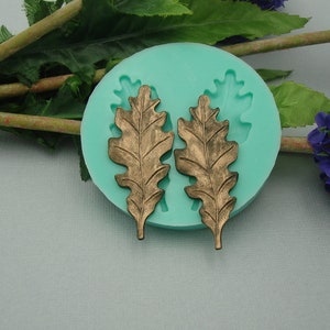 Silicone Mold  Leaf Jewelry Making Resin Polymer Clay.