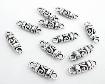 Wholesale 90/160Pcs Tibetan Silver Connectors Findings 9 mm sans plomb 