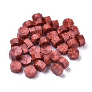 Wax Seal ,  Sealing Wax Bead , Wax Beads, Sealing Beads, Wax Seal (Dark Red) .