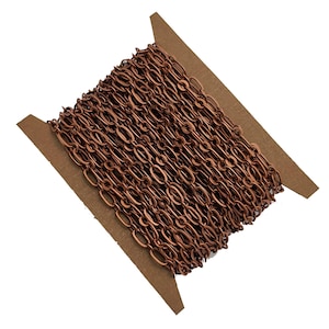 15 ft Spool of Copper Long and Short Chain 4.5X2mm - Soldered Links