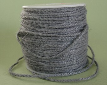 Hemp Cord Colored  Beading Stringing Supply  Gray 2mm -100 yard.