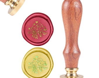 Two Birds on Branch Wax Seal Stamp / Sealing Wax Stamp / Wax Stamp / Sealing Stamp .