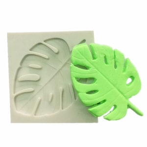 Silicone Molds, Tropical Leaf Fondant Molds, For DIY Cake Decoration, Chocolate, Candy, UV Resin & Epoxy Resin Jewelry Making, Leaf