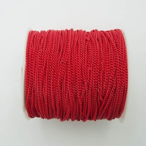 Red Electroplated  Twist  Curb Chain Colored Chain-15 ft.
