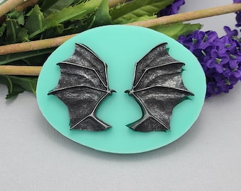 Silicon Mold  Bat Wings Jewelry Making Resin Polymer Clay.