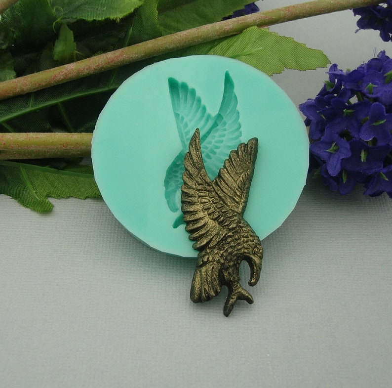 Polymer Clay. Eagle Silicone Mold Flexible Silicone Mould for Crafts Scrapbooking Jewelry Resin