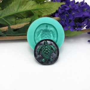 Silicone Mold  Sea Turtle Jewelry Making Resin Polymer Clay.