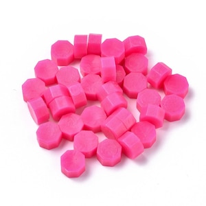Wax Seal ,  Sealing Wax Bead , Wax Beads, Sealing Beads, Wax Seal (Fuchsia) .