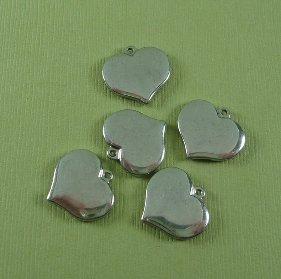 4pcs- Stainless Steel Stamping Blanks Charms,