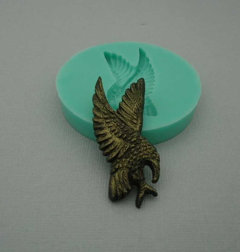 Polymer Clay. Eagle Silicone Mold Flexible Silicone Mould for Crafts Scrapbooking Jewelry Resin