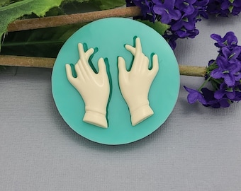 Hands Silicone Mold for Crafts, Jewelry, Resin, Scrapbooking, Polymer Clay.
