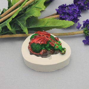 Dragon  Silicone Mold  Flexible Mold for Crafts,Baking, Scrapbooking, Polymer Clay.
