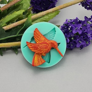 Hummingbird Silicon Mold  Flexible  , Jewelry, Resin, Scrapbooking, Polymer Clay.
