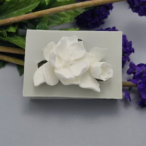 Flower with Bud Silicone Mold Fondant Mould Cake Decorating Tool for Crafts, Jewelry, Resin, Scrapbooking, Polymer Clay.