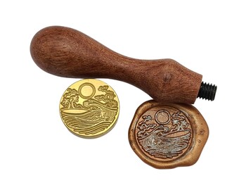 Wave Wax Seal Stamp / Sealing Wax Stamp / Wax Stamp / Sealing Stamp .