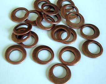 Alloy Link Connector Donut  Antique Copper- 20 pcs.