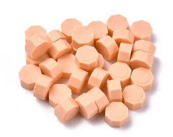 Sceau de cire , Perle de cire de scellement , Perles de cire, Perles de scellement, Sceau de cire (brun sable).