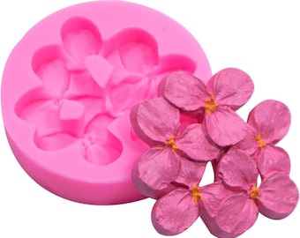 Hydrangea Flower  Silicon Mold  Flexible Silicone Mould for Crafts, , Resin, Scrapbooking, Polymer Clay.