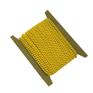 Yellow Electroplated  Twist  Curb Chain Colored Chain-15 ft.