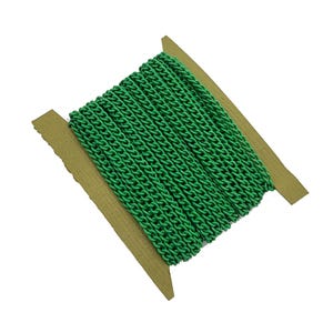 Green Electroplated  Twist  Curb Chain Colored Chain-15 ft.