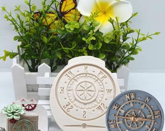 Mechanical Compass  Silicon Mold  Flexible Silicone Mould for Crafts, Jewelry, Resin, Scrapbooking, Polymer Clay.