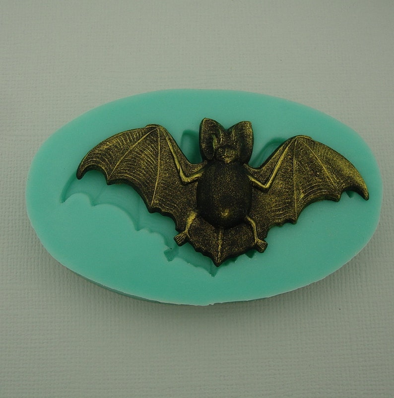 Silicone Mold Bat Jewelry Making Resin Polymer Clay.