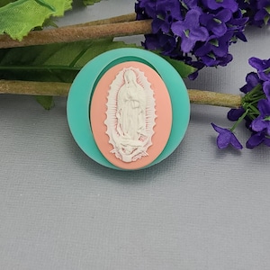 Silicon Mold  Virgin Mary  Flexible  for Crafts, Jewelry, Resin, Scrapbooking, Polymer Clay, Push Mold